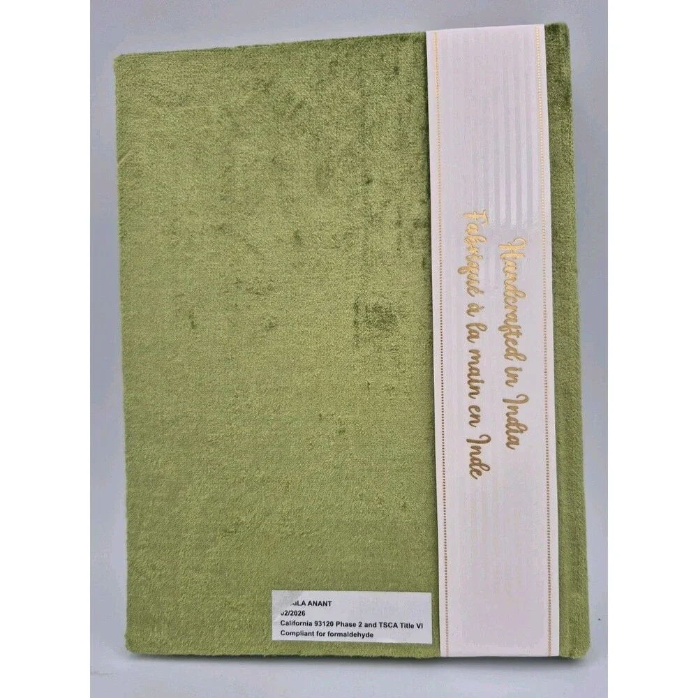 Handcrafted Beaded Embroidered Blank Journal Floral Velvet Handmade